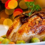 Chicken in milk-garlic sauce with herbs
